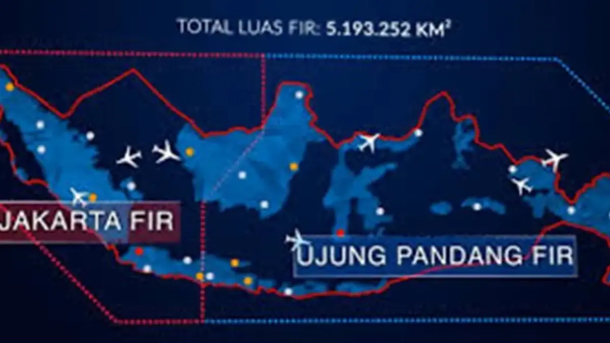 Kedaulatan Udara Indonesia Perlu Perangkat Hukum Nasional yang Tangguh Pembagian FIR Indonesia/AirNav