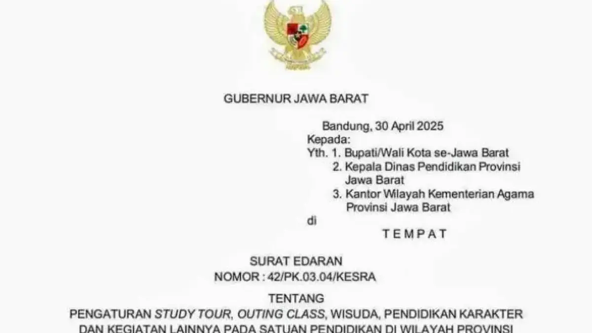 SE bernomor 43/PK.03.04/KESRA (IST)