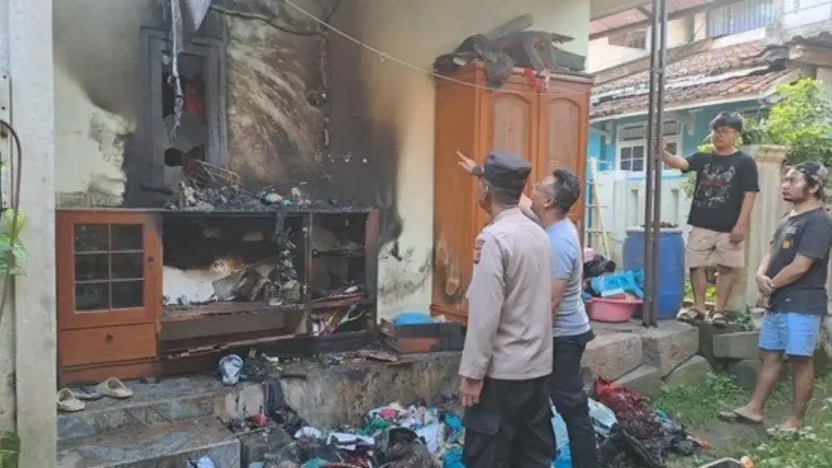 Lokasi Rumah terbakar di Gang Amarta, Kelurahan Tipar, Kecamatan Citamiang, Kota Sukabumi