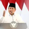 Presiden RI Prabowo Subianto ketika memberikan pidato dalam Sidang Kabinet Paripurna yang berlangsung di Istan