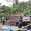 Lokasi kecelakaan antara truk dan minibus di Purworejo, Rabu (7/5/2025). (Polres Purworejo)