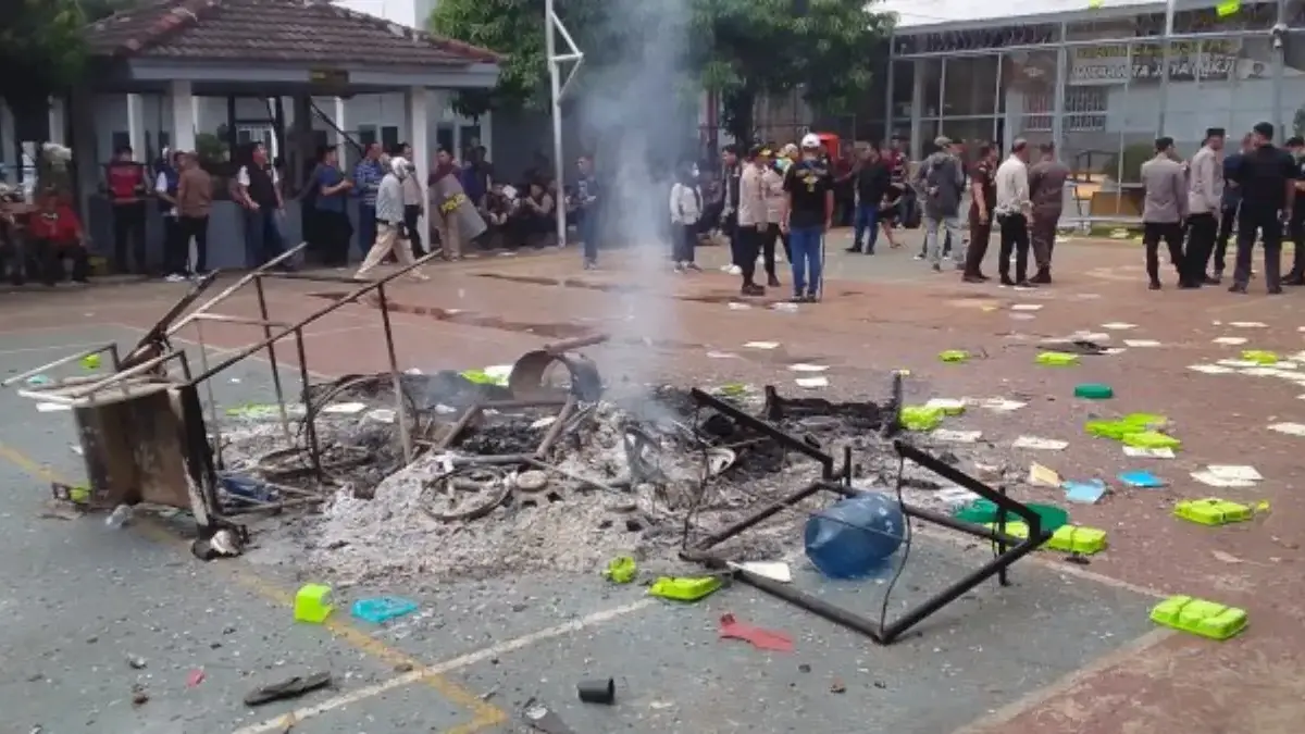 Kerusuhan terjadi di Lembaga Pemasyarakatan (Lapas) Narkotika Muara Beliti, Kabupaten Musi Rawas, Sumatera Sel