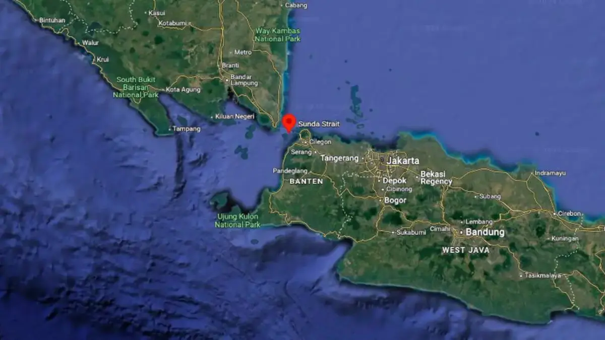 Titik lokasi pusat megathrust. (Dok. Google Maps)