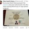 Postingan Dian Sandi Utama soal Ijazah Jokowi (Tangkap layar)