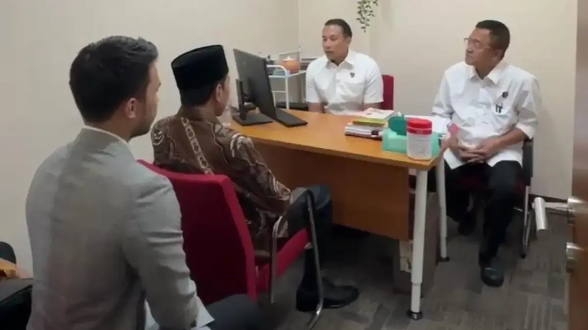 Momen Jokowi memberi keterangan di Bareskrim. (Foto: dok. Istimewa)