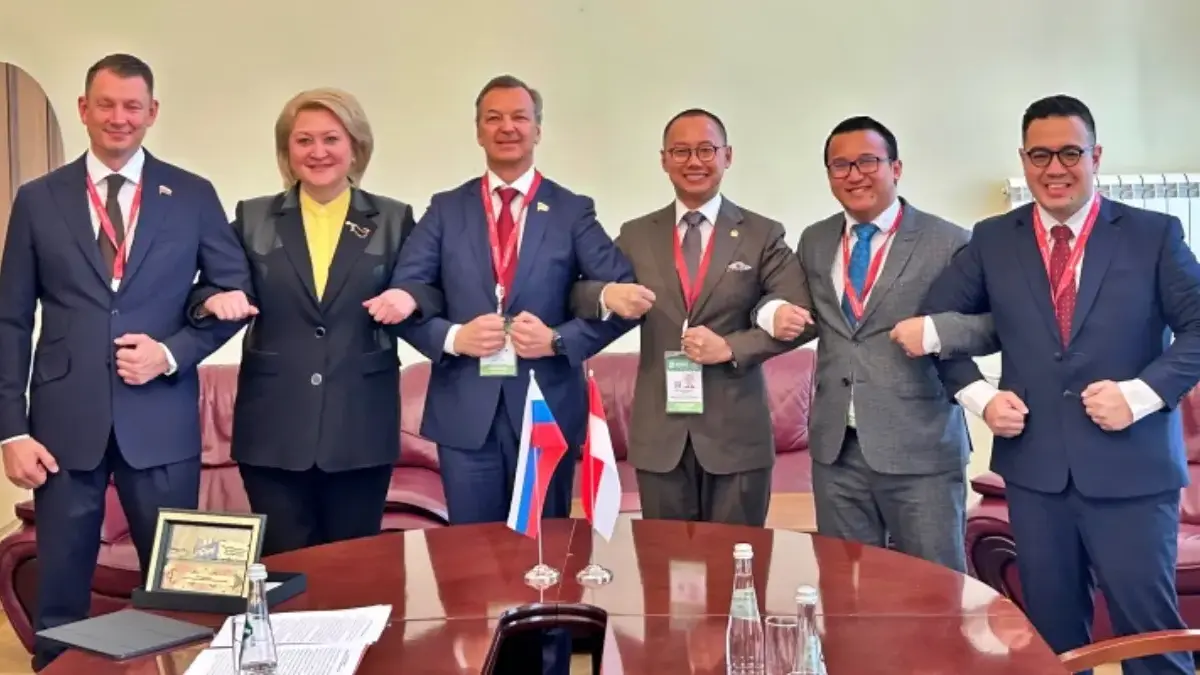 Wakil MPR RI Eddy Soeparno bersama delegasi dalam pertemuan bilateral tingkat tinggi dengan Wakil Ketua Pertam