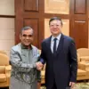 Ketua MPR RI yang juga Sekretaris Partai Gerindra Ahmad Muzani bertemu dengan Sekretaris Partai Komunis China