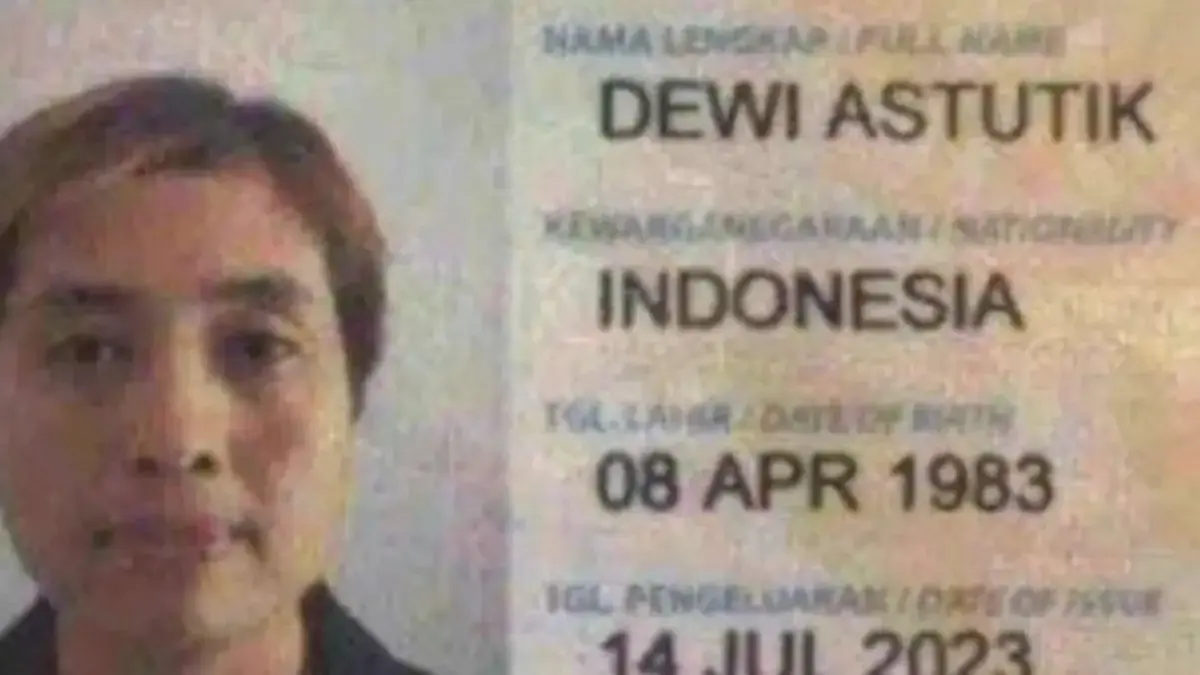 Foto yang diduga Dewi Astutik. (Dok. BNN)