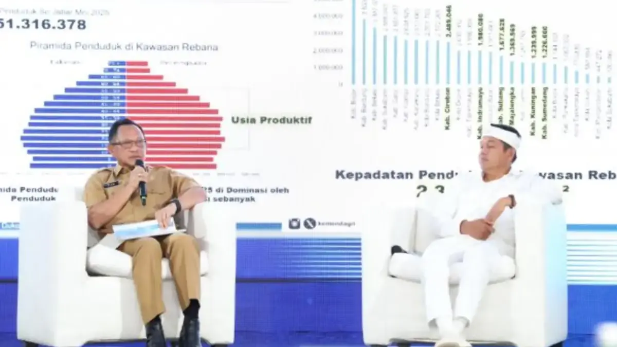 Acara ”Regional Summit Kawasan Rebana” yang diselenggarakan secara hybrid dari Bandara Internasional Jawa Bara