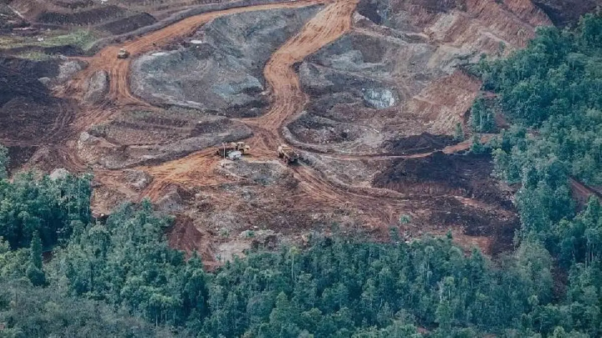 Tambang nikel PT GAG Nikel di Pulau Gag, Distrik Waigeo Barat, Raja Ampat, Papua Barat Daya, 1 Maret 2025. Dok