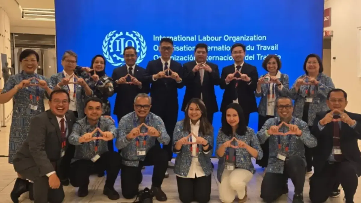 Apindo bersama delegasi Indonesia saat Konferensi Ketenagakerjaan Internasional (ILC) ke-113 di Palais des Nat