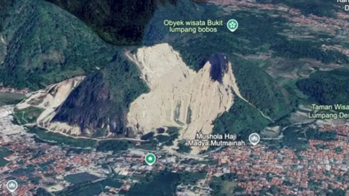 Kondisi kaki Gunung Kuda pada 6 Agustus 2024/Google Earth