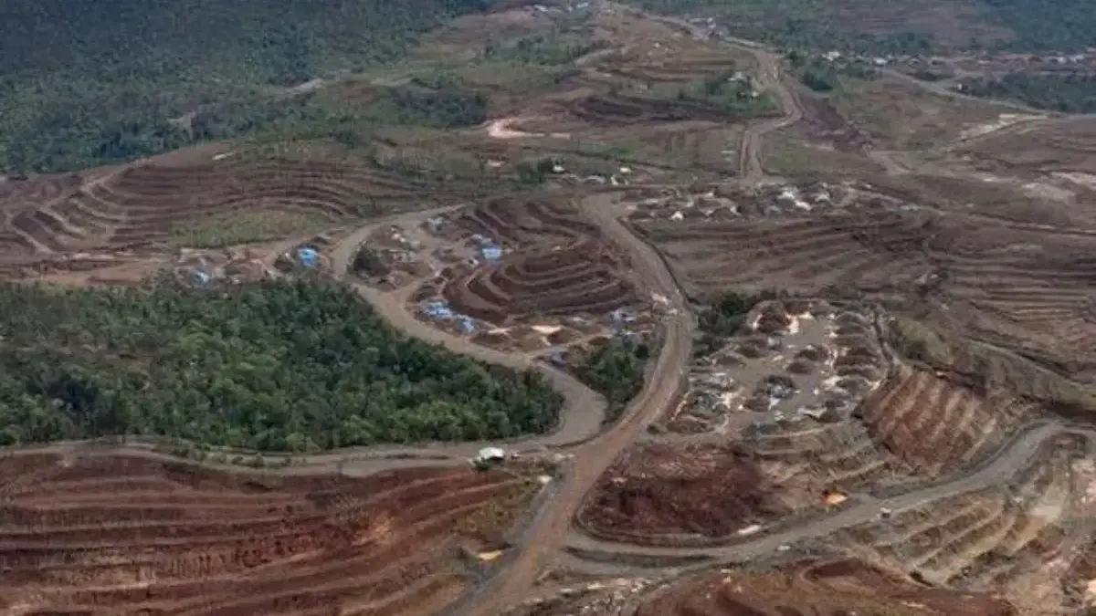 Bahlil Hentikan Sementara Operasional Tambang Nikel Pulau Gag Raja Ampat, PT Gag Nikel Angkat Suara Foto udara yang diambil pada tanggal 21 Desember 2024 dan dirilis pada tanggal 31 Januari 2025 oleh Auriga Nus