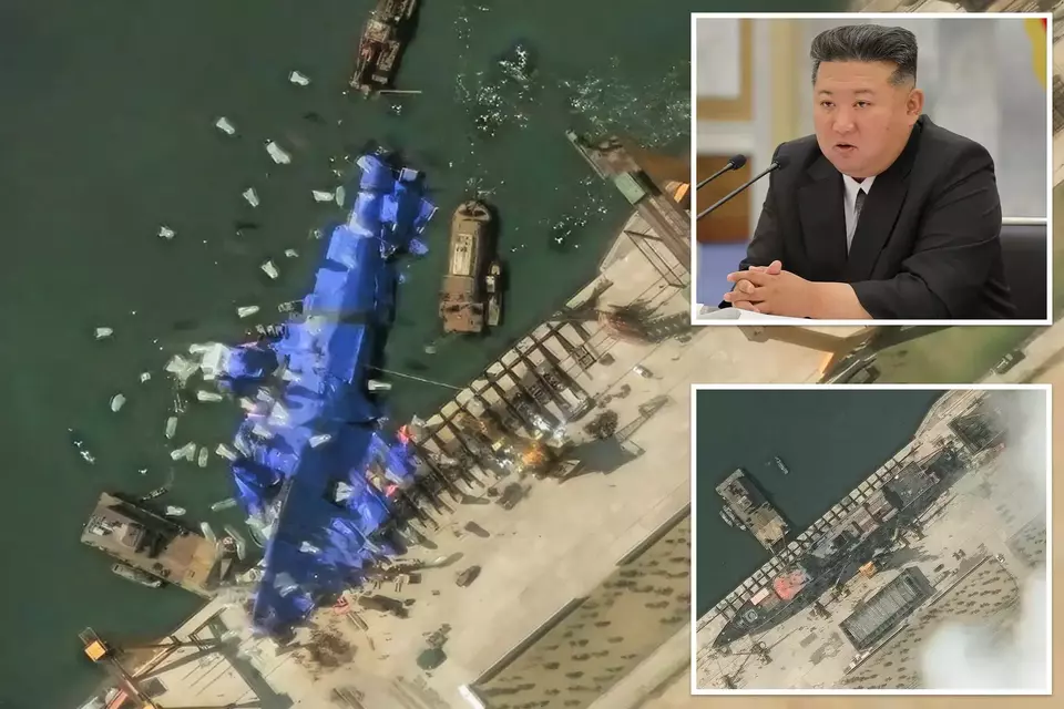 Pemimpin tertinggi Korea Utara Kim Jong-un memerintahkan aparat yang bertugas menyelamatkan kapal perang merek