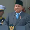 Presiden Prabowo Subianto dalam Upacara Peringatan Hari Lahir Pancasila di Gedung Pancasila, Jakarta, Senin (3