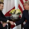 Emmanuel Macron bertemu Trump (AP Photo/ Evan Vucci)