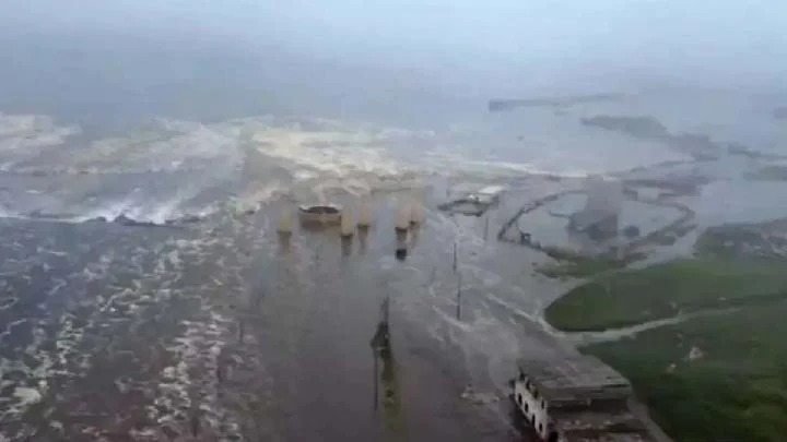 Dampak dari gempa bumi di Savero-Kurilsk, Rusia, 30 Juli 2025. Antara/Sputnik/Geophysical Service of the Russi