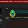 DigitalGhostt klaim bobol data pribadi warga Jabar di DarkWeb. (Foto: Akun X DigitalGhostt