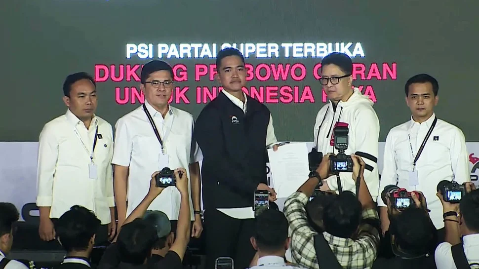 Kaesang Pangarep sah menjadi Ketua Umpum Terpilih PSI Partai Super Terbuka di Solo, Jawa Tengah, Sabtu (19/7/2