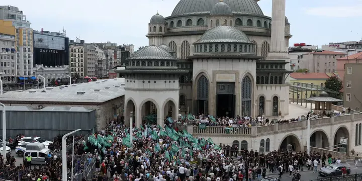 Demo kartun nabi di Turki (©Reuters)