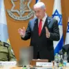 PM Netanyahu didampingi Kepala Staf IDF Letjen Eyal Zamir (kiri) dan Menhan Israel Katz. (Sumber: Maayan Toaf/