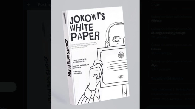Buku Jokowi’s White Paper karya Dokter Tifa, Roy Suryo dan Rismon Sianipar. (Ist)