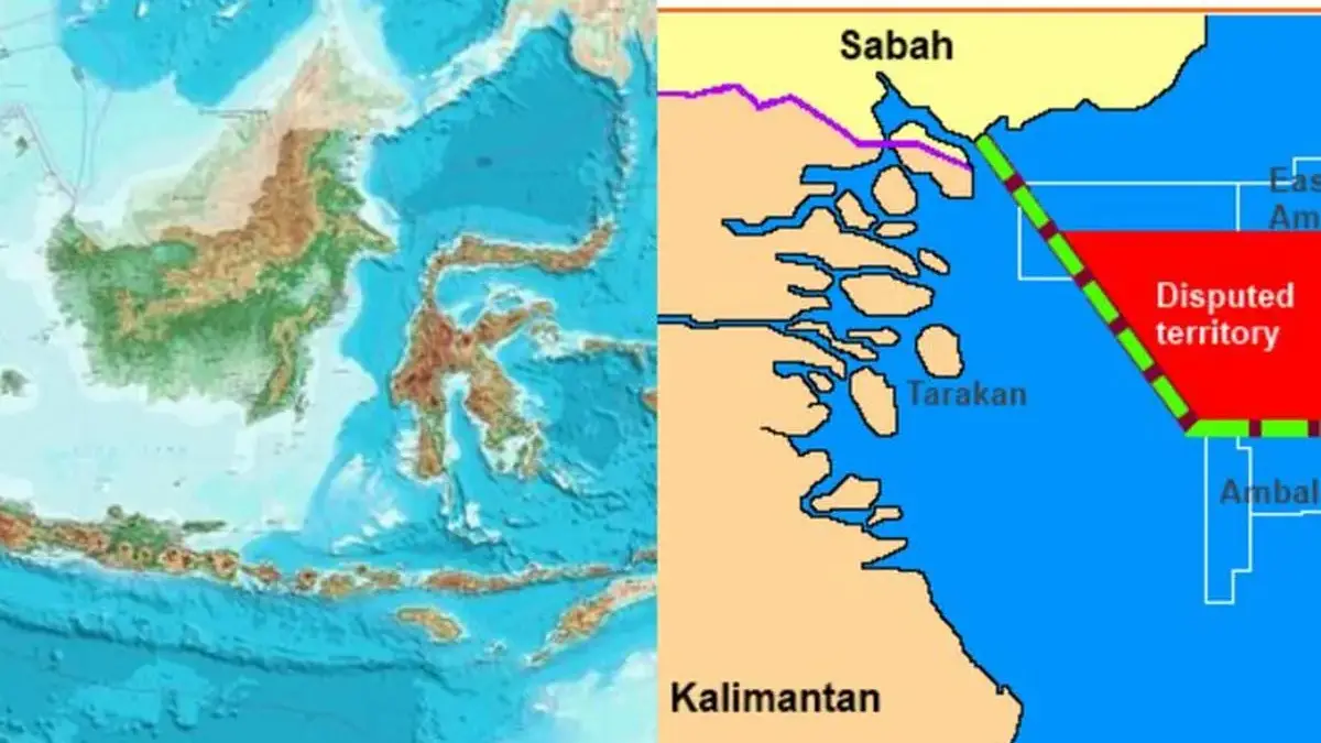 Ilustrasi Blok Ambalat yang menjadi sengketa antara Indoensia dan Malaysia(Intisari)