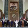 Para pemimpin Arab menghadiri KTT Liga Arab ke-34, di Bagdad, Irak, Sabtu, 17 Mei 2025. (AP)
