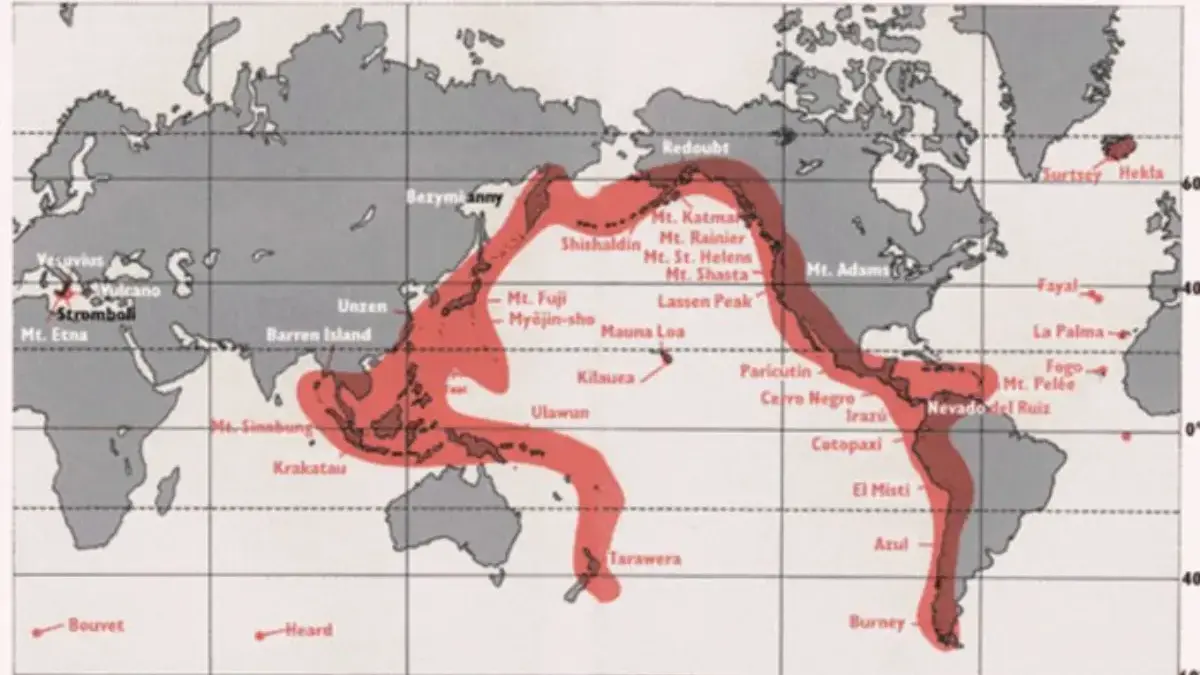 Ilustrasi Indonesia masuk dalam Ring of Fire Foto: Dok. USGS