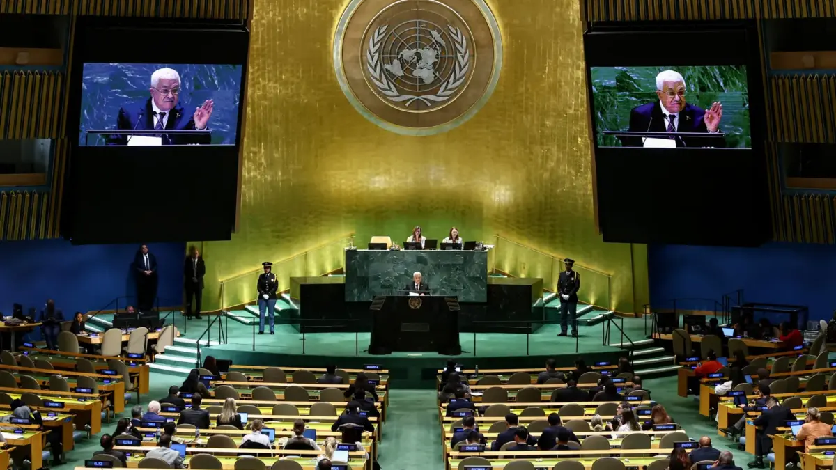 Sidang Majelis Umum Perserikatan Bangsa-bangsa di New York, AS (dok. AP/JOHN ANGELILLO)