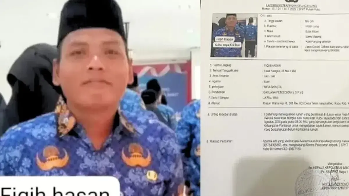Seorang pegawai negeri sipil (PNS), Fiqi Hasan, 37 tahun, warga Desa Teluk Nangka, Kecamatan Kubu, Kabupaten K