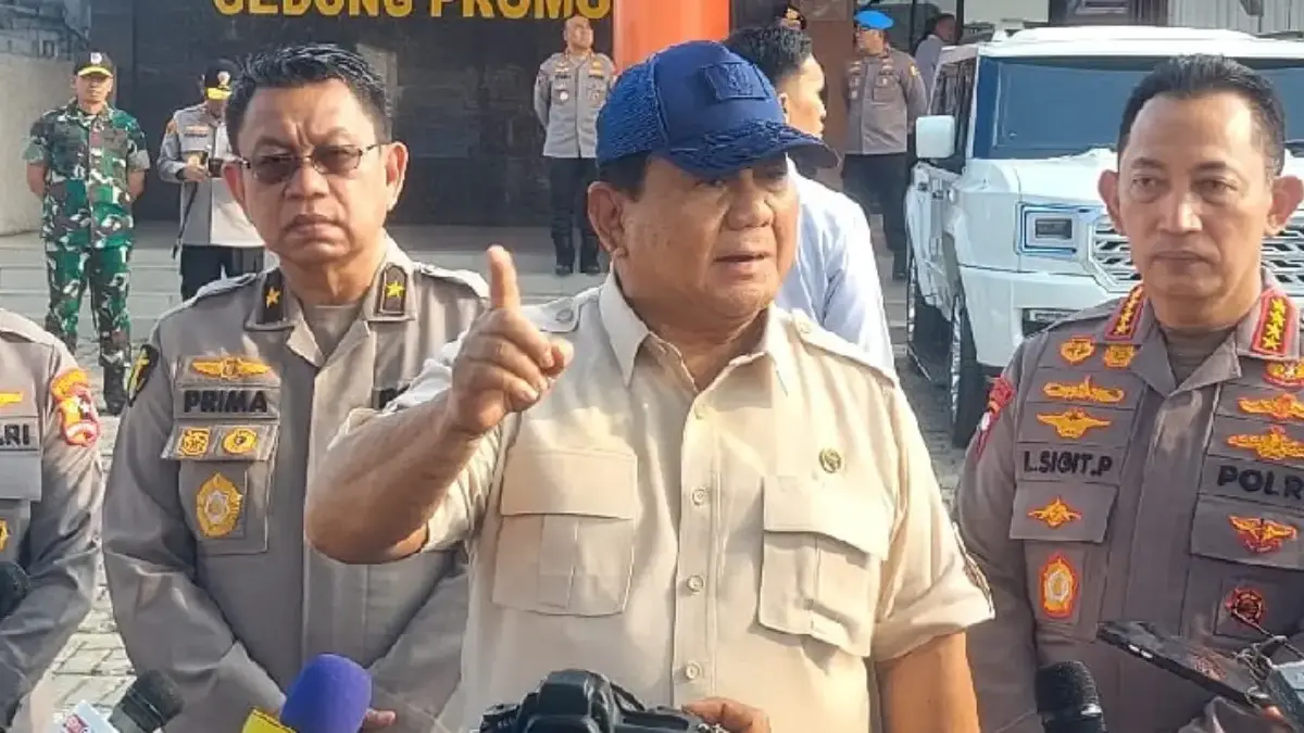 Presiden RI Prabowo Subianto di RS Polri, Jakarta, Senin, 1 September 2025 (Foto: RMOL/Hani Fatunnisa)