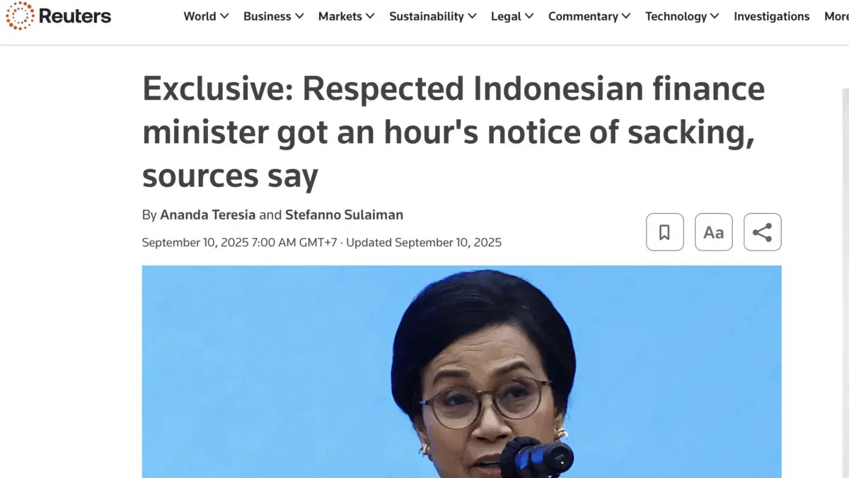 Tangkapan layar Reuters