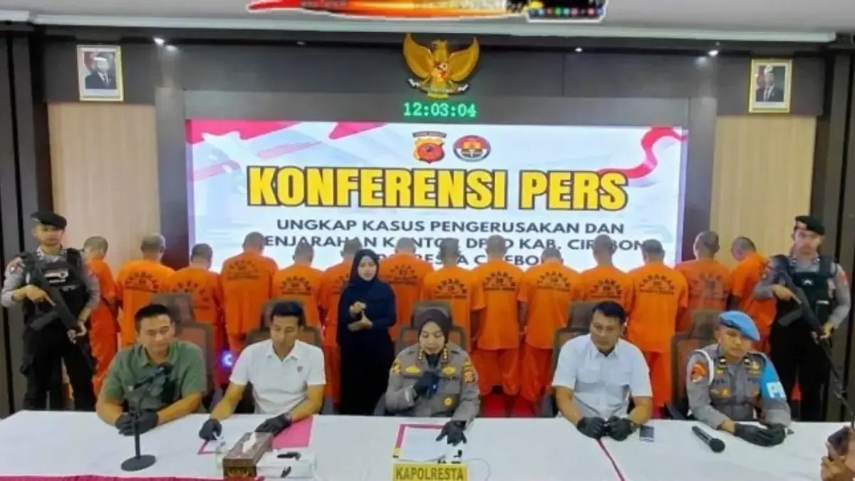 Polresta Cirebon Ungkap Pelaku Anarkis di DPRD
