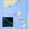 Beting Scarborough sebagai Pulau Huang di Laut China Selatan yang menjadi pertikaian antara China dan Filipina