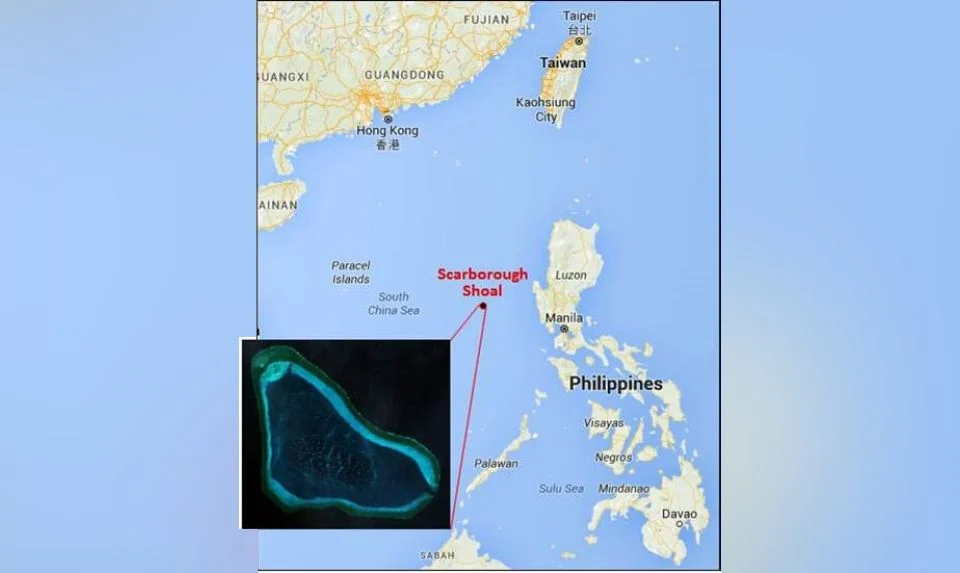 Beting Scarborough sebagai Pulau Huang di Laut China Selatan yang menjadi pertikaian antara China dan Filipina