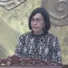 Menteri Keuangan, Sri Mulyani Indrawati menyampaikan laporan dalam Rapat Paripurna DPR RI ke-24 Masa Persidang