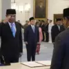 Presiden Prabowo Subianto melantik Djamari Chaniago sebagai Menteri Koordinator (Menko) Bidang Politik dan Kea