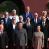 Presiden Indonesia Prabowo Subianto, Presiden Rusia Vladimir Putin, Presiden China Xi Jinping bersama istrinya