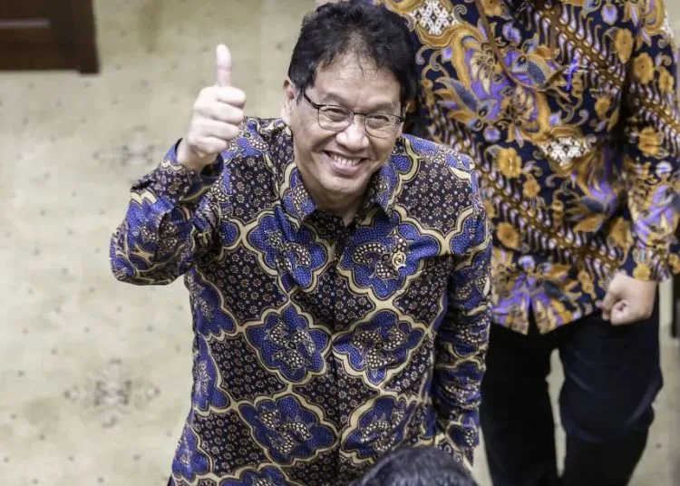 Menteri Keuangan Purbaya Yudhi Sadewa saat menghadiri rapat kerja dengan Komisi XI DPR RI dengan agenda keputu