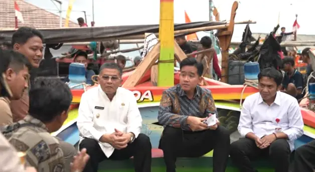 Wakil Presiden Gibran Rakabuming Raka melakukan kunjungan kerja ke Desa Citepu, Kabupaten Cirebon