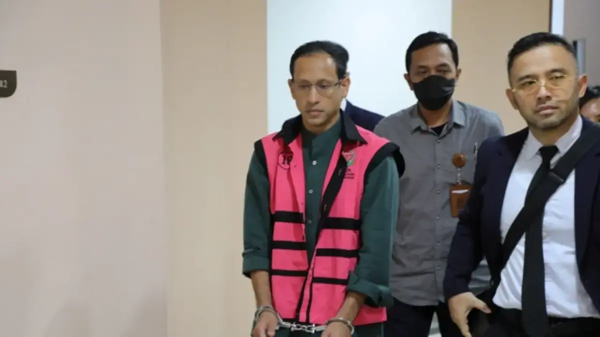 Mantan Mendikbudristek Nadiem Makarim ditahan Kejagung. Foto: Dok Kejagung.