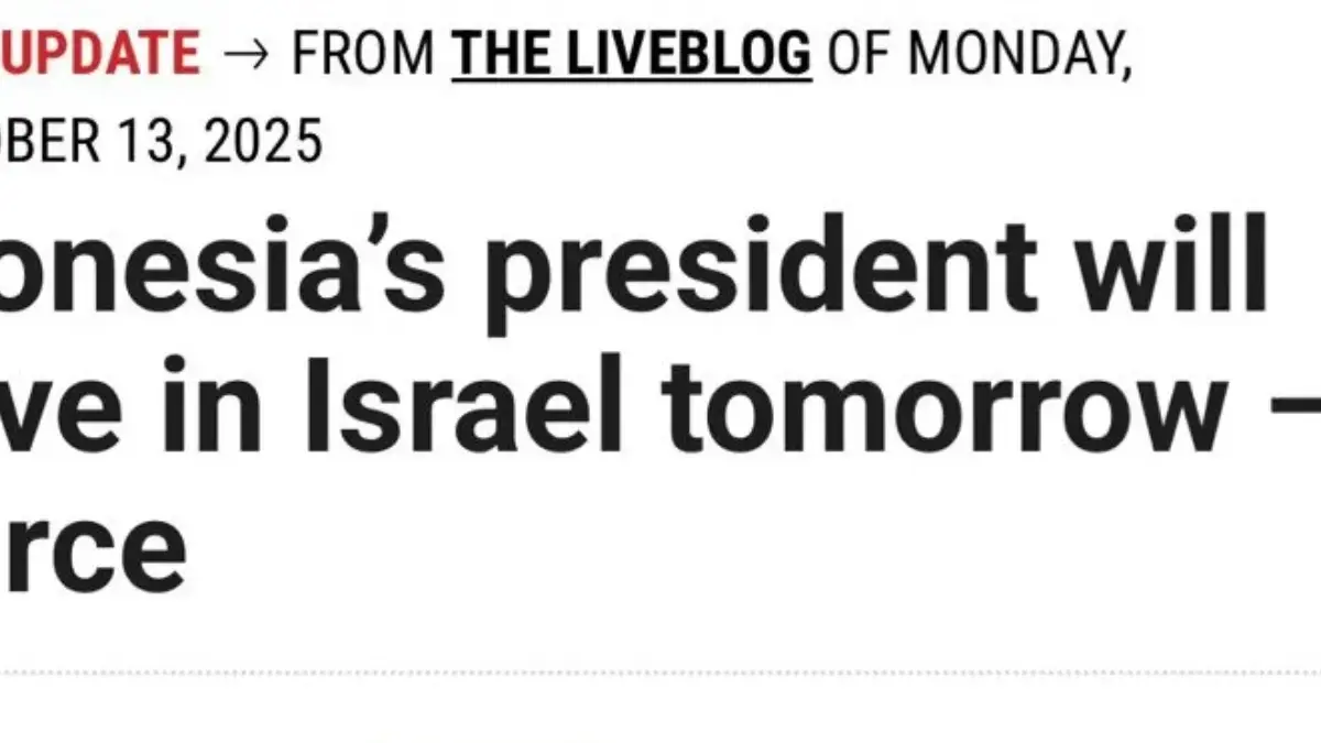 Media Times of Israel Kabarkan Rencana Kunjungan Presiden Prabowo ke Tel Aviv, Menlu Sugiono: Tidak Benar tangkapan layar