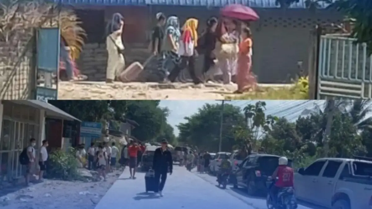 Pekerja yang melarikan diri dari kompleks online scam di Myanmar. Foto: KBRI Yangon