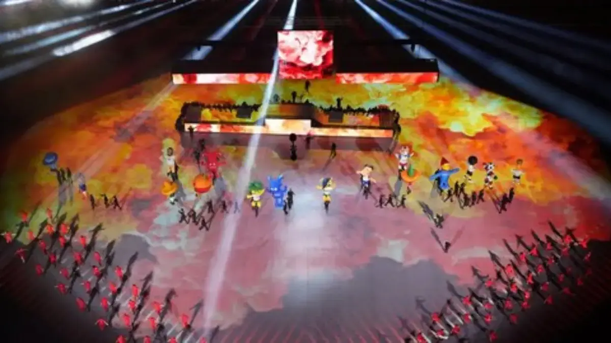 Pesta Pembukaan Piala Dunia 2022 Qatar. ©2022 REUTERS/Pawel Kopczynski