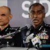Direktur Departemen Investigasi Kriminal PDRM, CP Datuk M. Kumar S. Muthuvelu, saat memberikan keterangan kepa