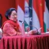 Ketua Umum PDI Perjuangan Megawati Soekarnoputri menjadi pembicara kunci pada seminar internasional peringatan