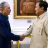 Presiden RI Prabowo Subianto (kanan) menerima kunjungan miliarder ternama, sekaligus pendiri Bloomberg L.P, Mi