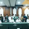 Gus Yahya Cholil Staquf saat menyampaikan arahan ketika menerima kunjungan PWNU Jawa Barat dan PCNU se-Jabar d