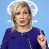 Juru Bicara Kementerian Luar Negeri (Kemenlu) Rusia Maria Zakharova